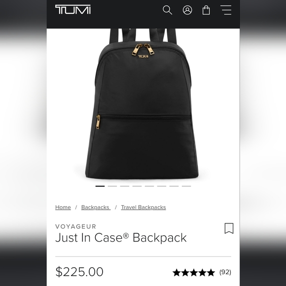 Eggplant Tumi Just In Case Backpack - Picture 6 of 6